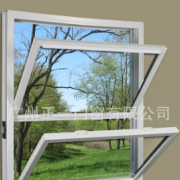 铝合金门窗厂家 定制美式提拉窗 内开下悬带防蚊纱窗网防盗窗