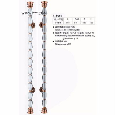 门窗五金拉手 玻璃门水晶球工艺拉手 框架门拉手 Q-1515**可定制