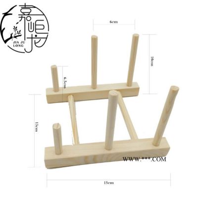 嘉岠龙厂家木质碗碟架沥水架厨房置物架日式杯架松木实木创意厨具收纳架 碗碟沥水架