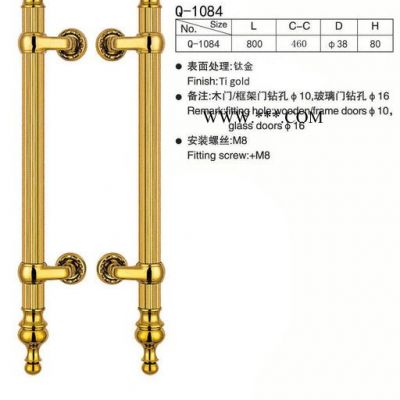 不锈钢拉手 玻璃门把手 豪华拉手 工艺拉手 扶手 Q-1084