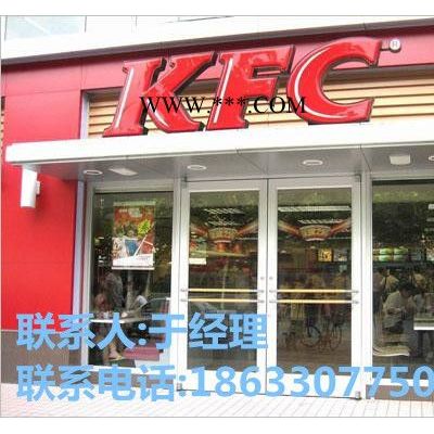 宏远可订制玻璃门连锁店门黑色白色红色灰色